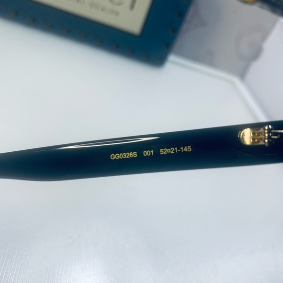 Gucci Women's Urban GG0326S GG/0326/S 001 Black Fashion Square Sunglasses 52mm - Picture 10 of 11